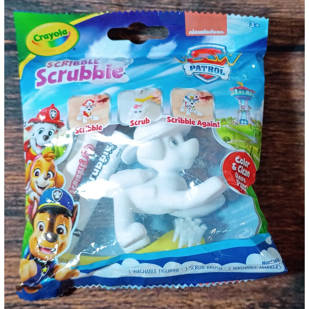 Crayola‎ Scribble Scrubbie Paw Patrol Marshall Washable Pet Figurine Set 74-0235